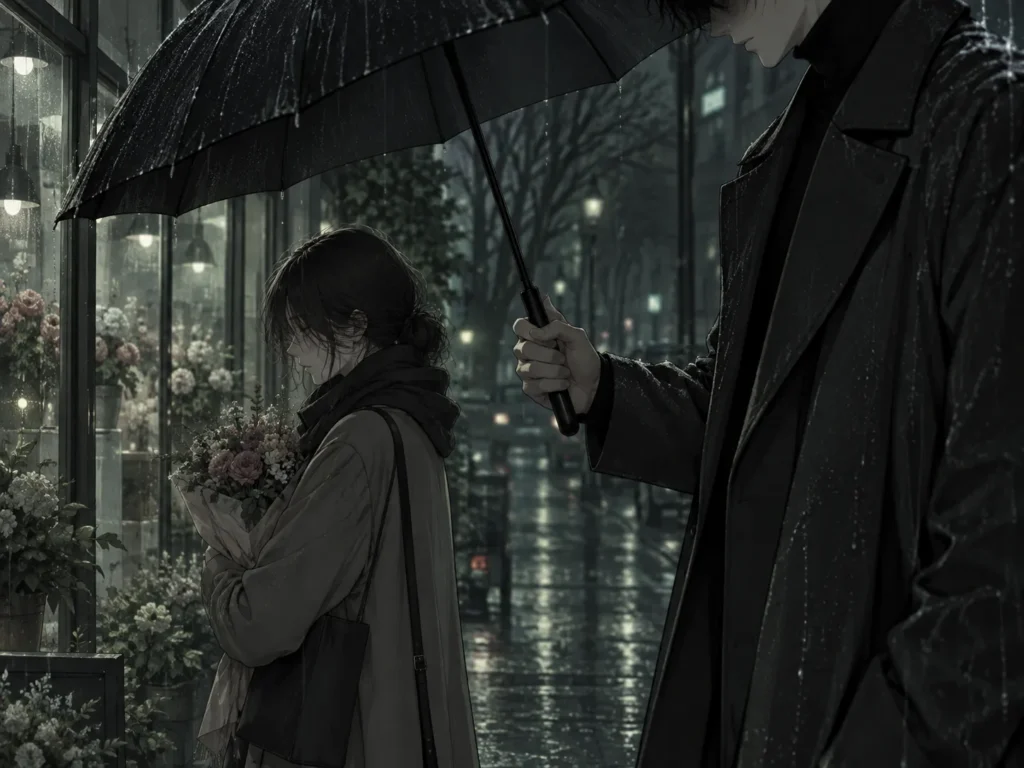 枯れた花に涙を